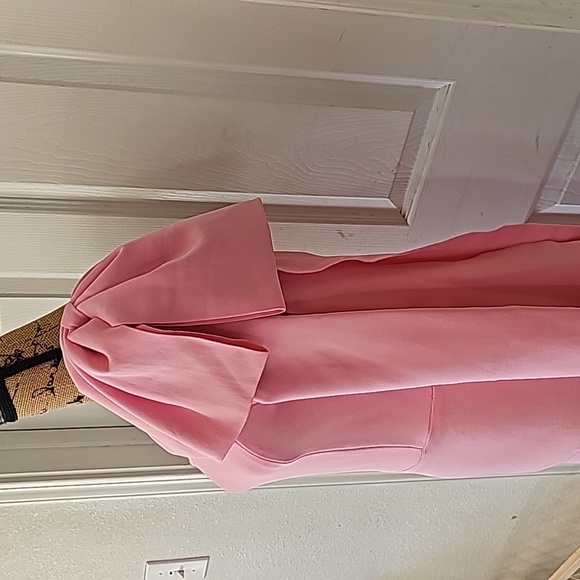 PINK DRESS WITH SHOULDER BOW - Picture 4 of 12